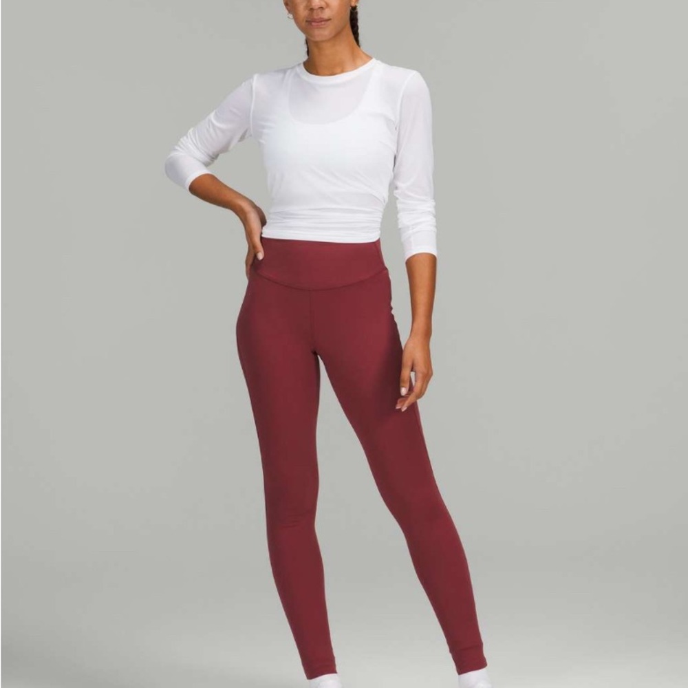 Lululemon Base Pace High-Rise Running Tight
28" *Brushed Nulux Mulled Wine